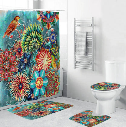 Bohemian Style 3D Digital Printing Polyester Waterproof and Mold Proof Shower