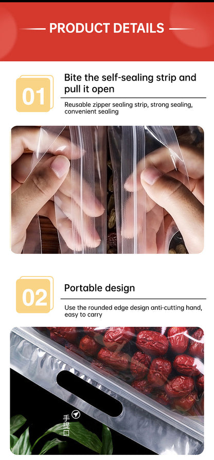 portable transparent octagonal sealed packaging bag