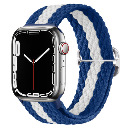 Apple Watch Watchband Adjustable Nylon Braided For Apple Watch7 Strap