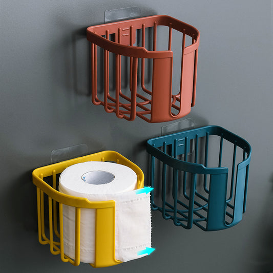 Punch-Free Toilet Rack Toilet Tissue Box Toilet Paper Household Toilet Paper Holder Roll Paper Roll Toilet Paper Roll Holder