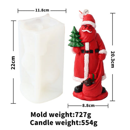 Cartoon Santa Claus candle mold Christmas