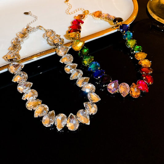 Colorful Rhinestone Crystal Necklace