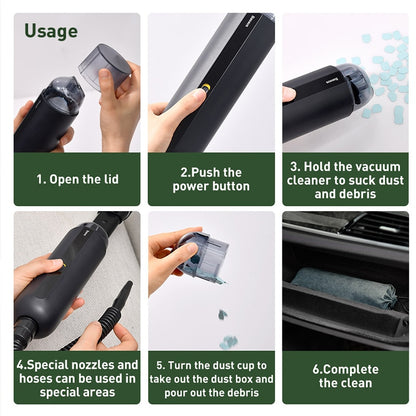 Baseus A2 Car Vacuum Cleaner Mini Handheld Auto Vacuum Cleaner