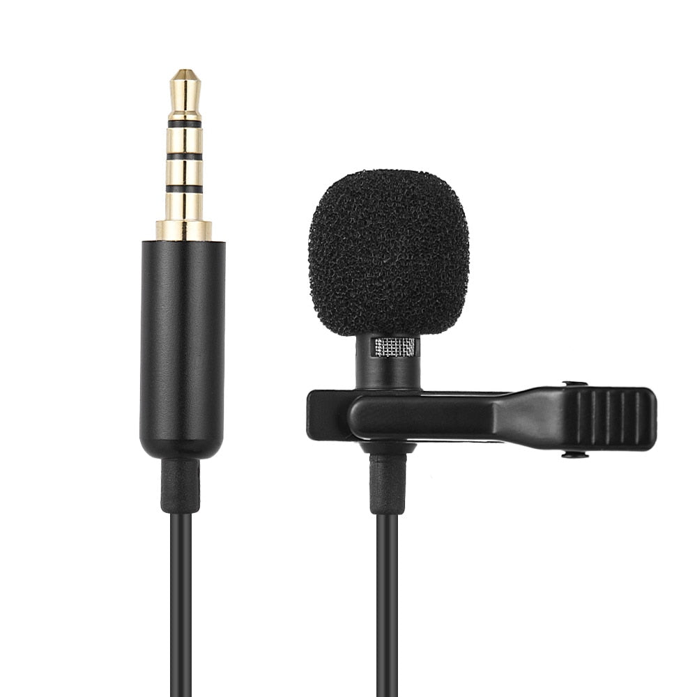 Andoer EY-510A Mini Portable Clip-on Lapel Lavalier Condenser Mic Wired Microphone