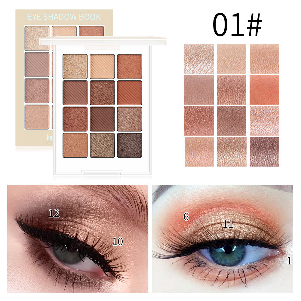 Romantic Beauty Makeup For Eye Ins Hot Sale Eye Shadow Disk 12 Color Eye Shadow