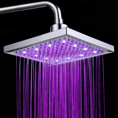 Luminous color changing shower head