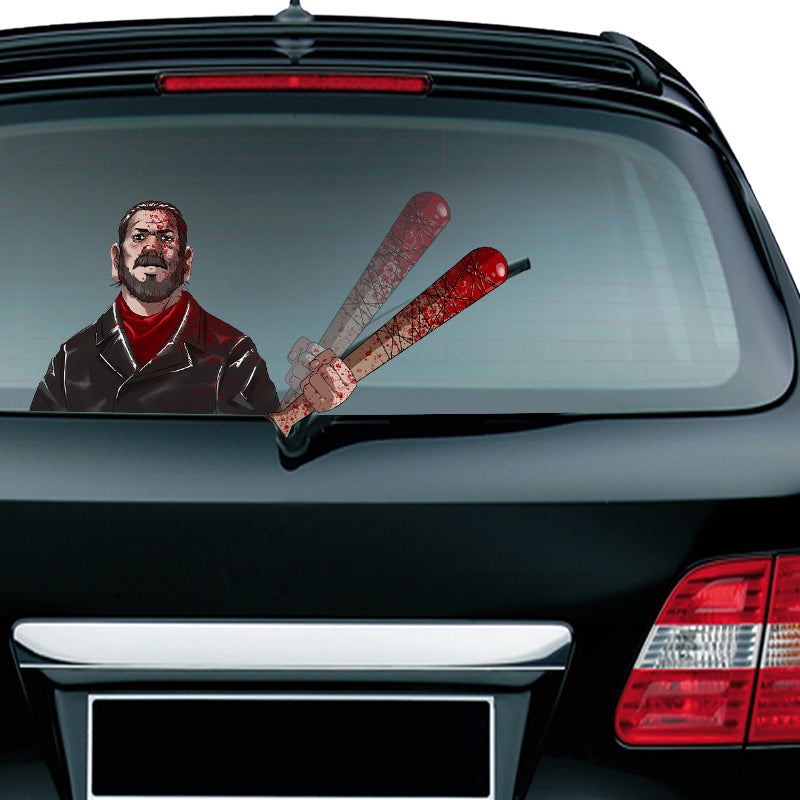 Halloween wiper sticker