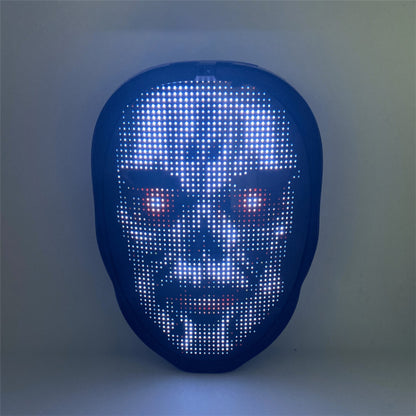 New Arrival LED Mask Face-changing Glowing Mask APP Control DIY Shining Mask for Holiday DJ Party Carnival