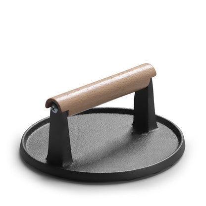 Cast Iron Steak Press Board Barbecue Tools