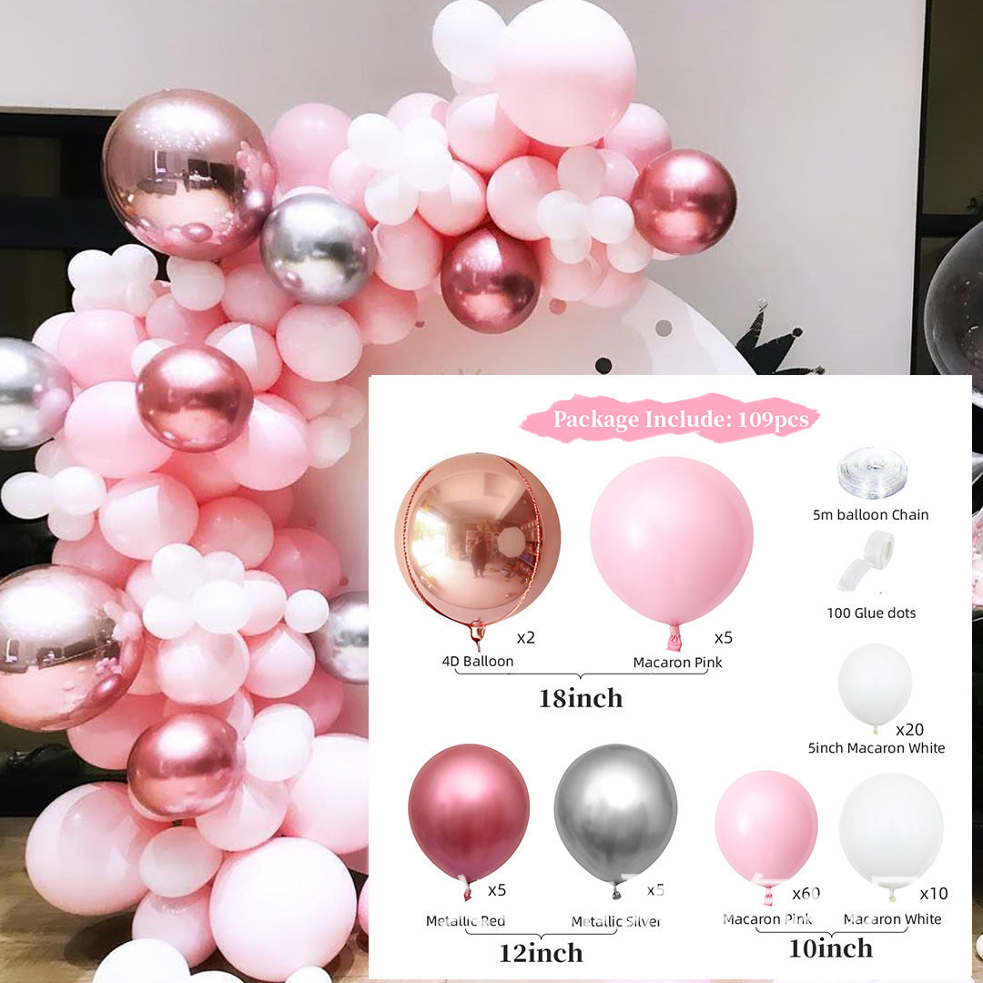 Cross-Border Hot Sale Rose Gold Balloon Set