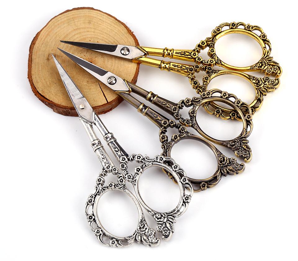 Vintage Floral Needlework Scissors