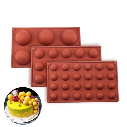 Hemispherical chocolate silicone mold