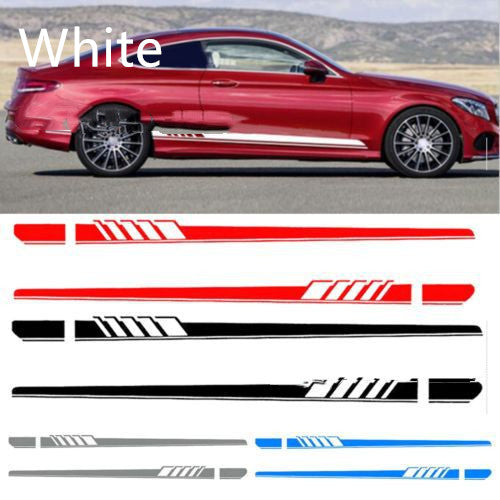 Side skirt stripe side car sticker