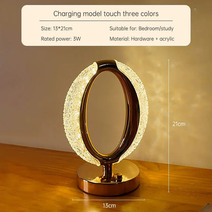 Creative Gift Star Moon Night Light Charging Touch 3 Color