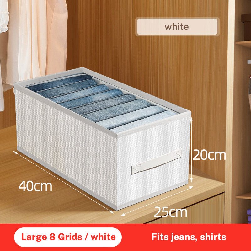 Closets Clothes Organizer Pants Jeans Storage Box