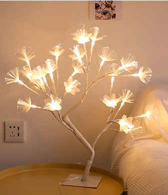 LED Cherry Blossom Lamp 36 Bulbs Christmas Vase Coffee Floral Lamp Tree Branch Lights Decorative Light Wedding Home Bar Decor