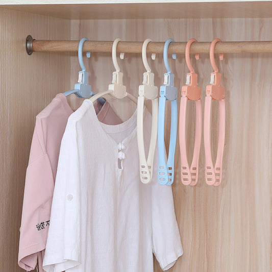 Clothes Support Non-Slip Magic Plastic Foldable Clothes Hanger