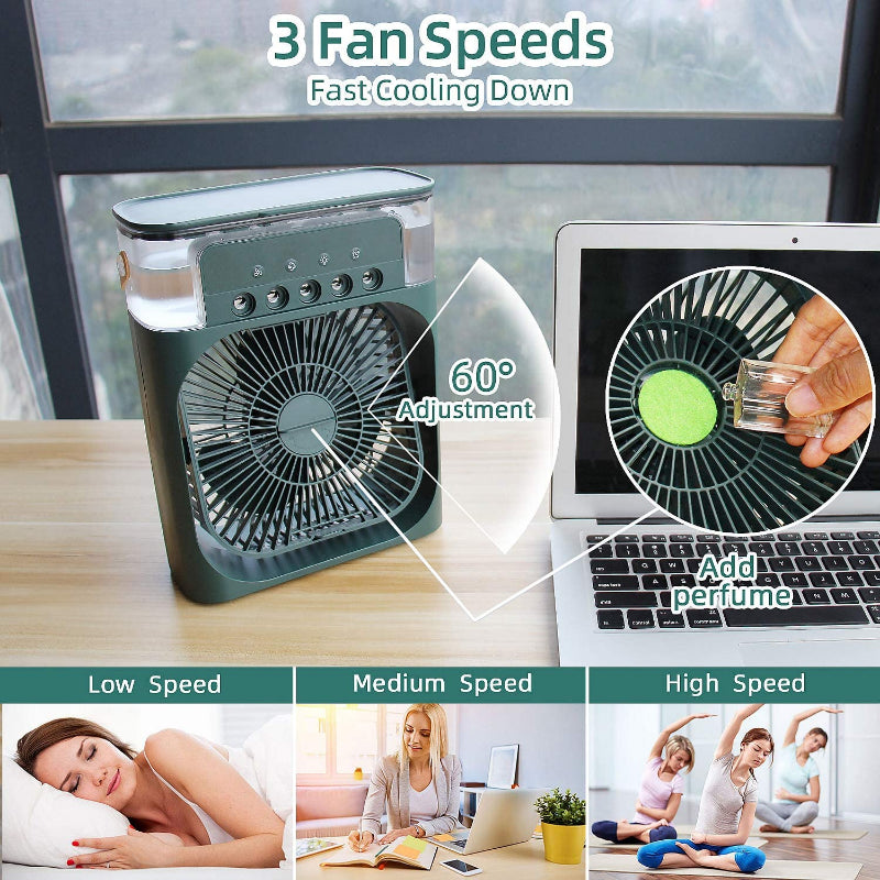 Desktop Electric Fan Air Cooler Water Cooling Spray Fan