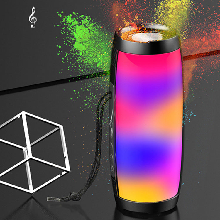 TG157 Colorful Bluetooth Speaker Outdoor Portable Colorful Light Card Creative LED Light Audio