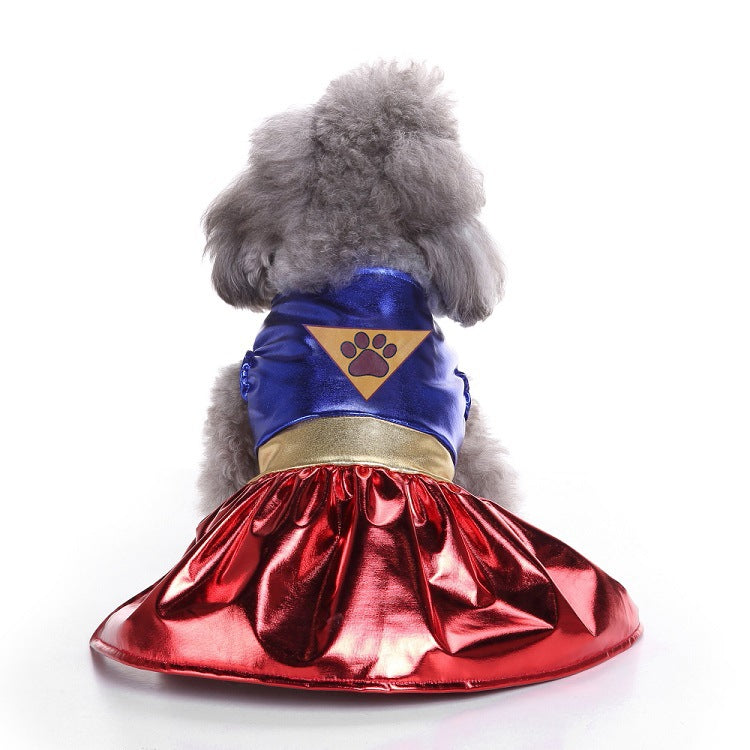 Santa Claus Dog Clothes Halloween Pet Clothes Pumpkin Dresses Wizarding Clothes