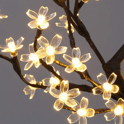 LED Cherry Blossom Lamp 36 Bulbs Christmas Vase Coffee Floral Lamp Tree Branch Lights Decorative Light Wedding Home Bar Decor