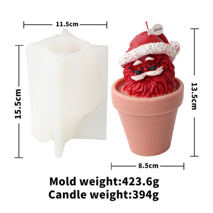 Cartoon Santa Claus candle mold Christmas