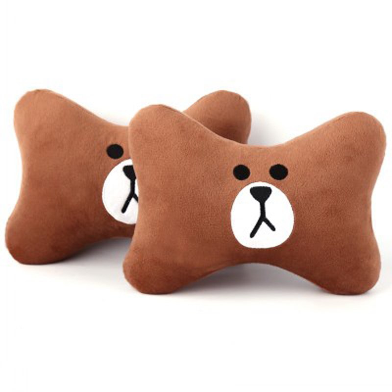 Cute Cartoon Car Headrest Pillow