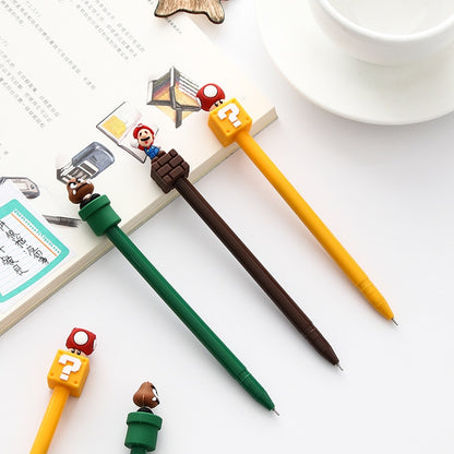 Super Mario Gel Pen Signature Pen Escolar Papelaria School Office Supply Promotional Gift