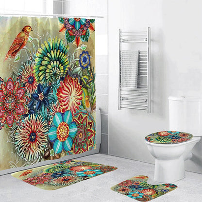 Bohemian Style 3D Digital Printing Polyester Waterproof and Mold Proof Shower