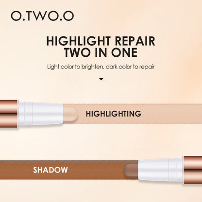 Radiant Modeling Face Light Shadow Double Head Repair Stick Clavicle Shadow Pen Face Three-Dimensional Highlight Concealer SC030