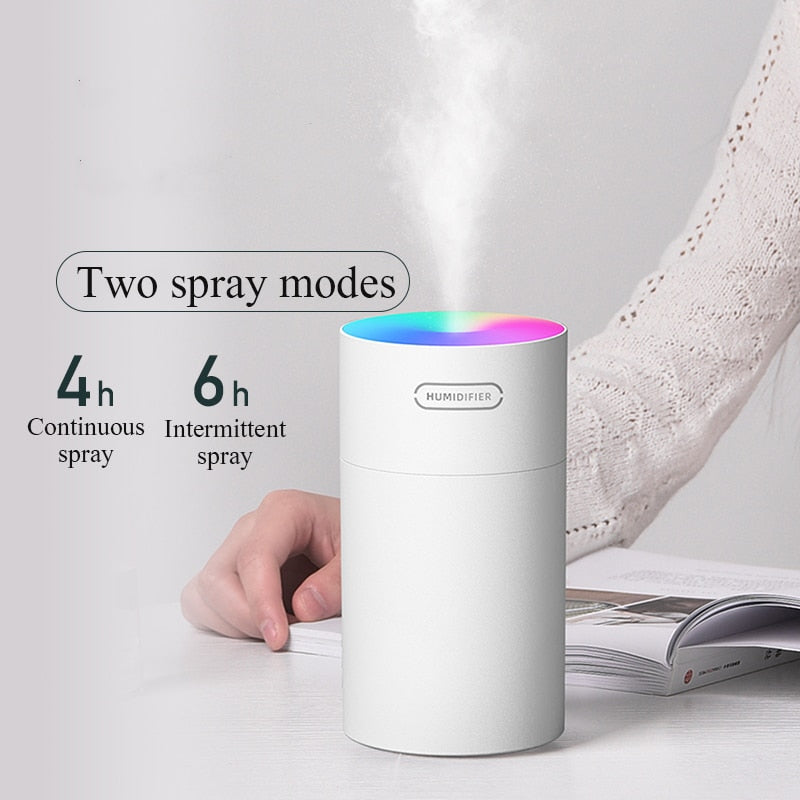 USB air Humidifier Colorful Cup Mini Aroma Water Diffuser LED Light Ultrasonic Cool Mist Maker Fogger Car Aroma Humidificador