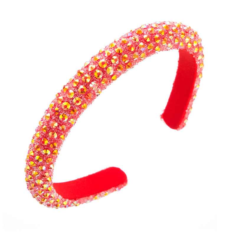 Colorful Rhinestone Full Drill Hoop