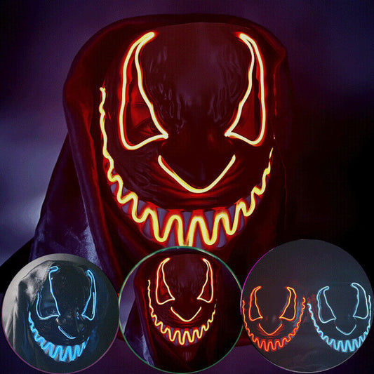 Halloween Clubbing Light Up LED Mask