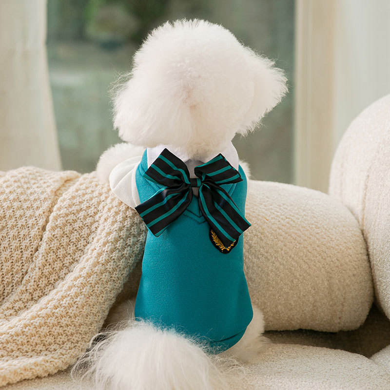 Autumn And Winter New Puppy Dog College Style Uniform Bow Tie