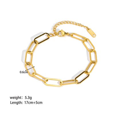 Stainless Steel Ornament Bracelet Female