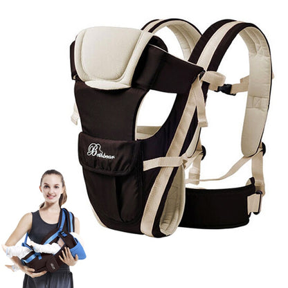 Beth Bear Baby Carrier 0-30 Months Breathable Front Facing 4 in 1 Infant Comfortable Sling Backpack