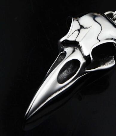 Crow Head Pendant Hip Hop Versatile Titanium Steel Necklace