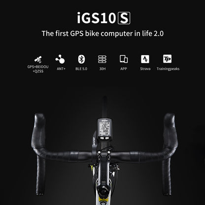 iGPSPORT iGS10S Stopwatch GPS Bicycle Computer ANT+ Heart Rate Cadence