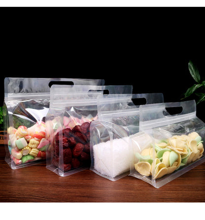 portable transparent octagonal sealed packaging bag