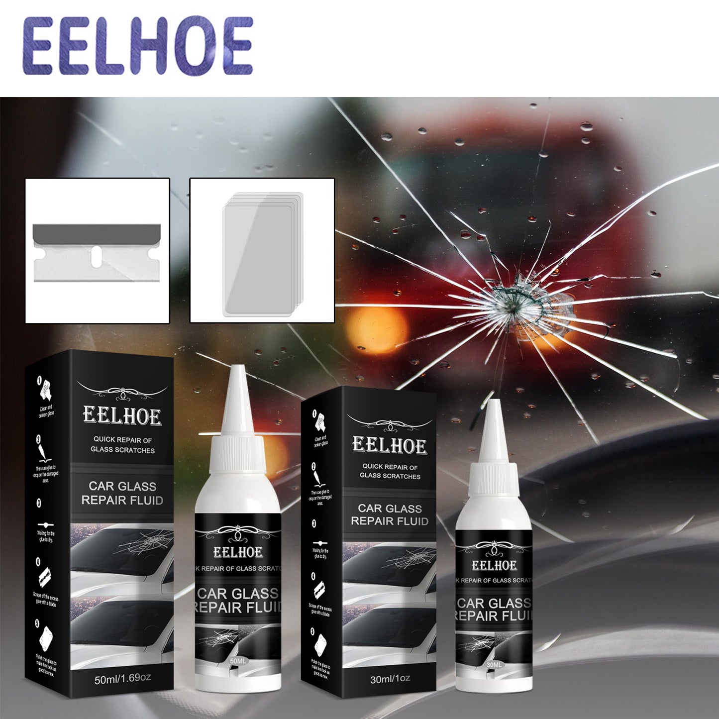 EELHOE Auto Glass Repair Glue