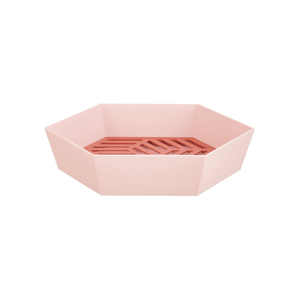 Double Creative Drain Basket Fruit Plate