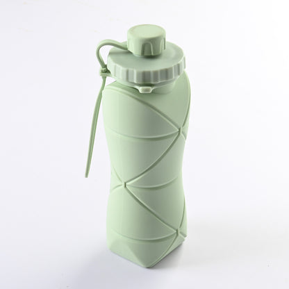 600ml Folding Silicone Water Bottle Sports Water Bottle