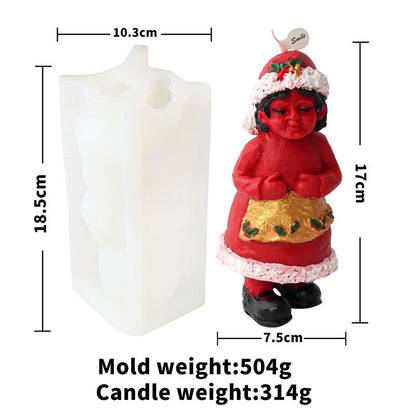 Cartoon Santa Claus candle mold Christmas