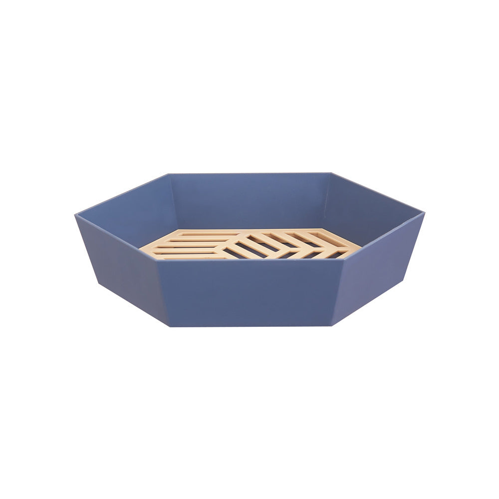 Double Creative Drain Basket Fruit Plate