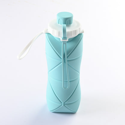 600ml Folding Silicone Water Bottle Sports Water Bottle