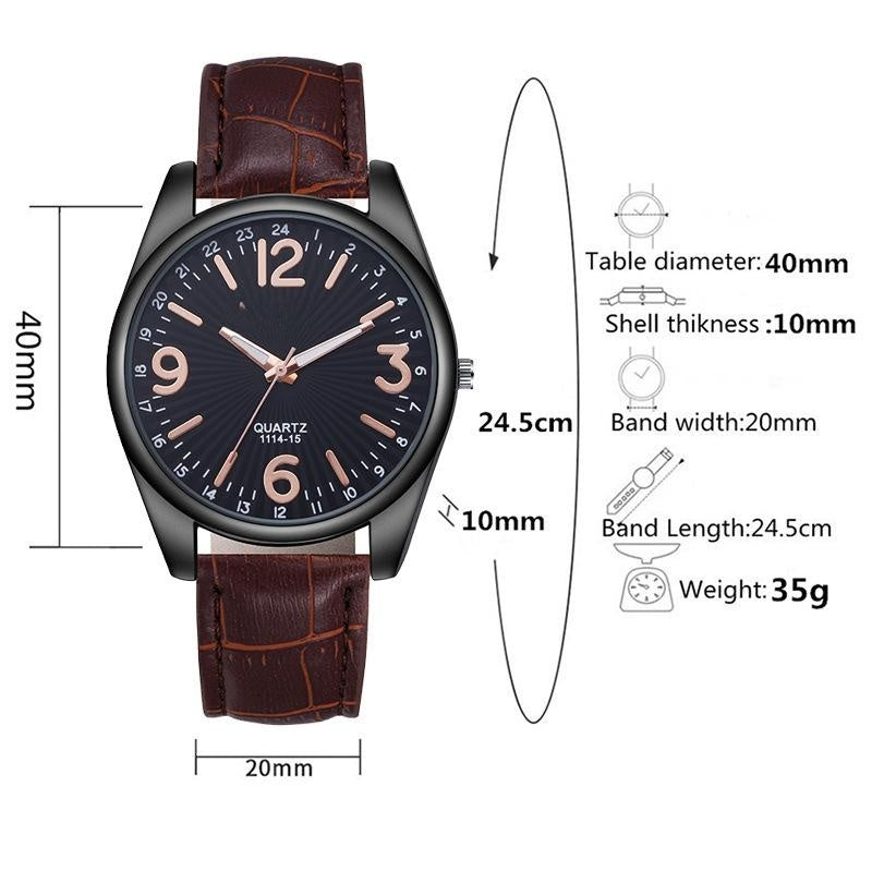 Men's Casual Belt Business Watch