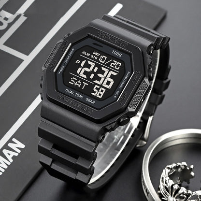 Outdoor Electronic Watch Men's Multifunctional Waterproof Watch