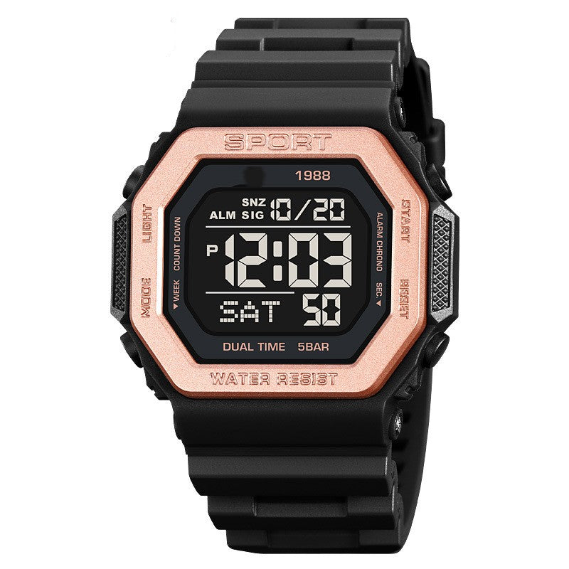 Outdoor Electronic Watch Men's Multifunctional Waterproof Watch