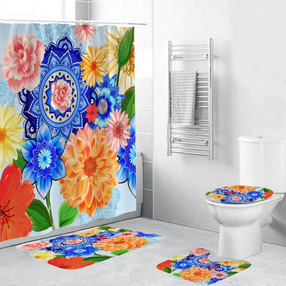 Bohemian Style 3D Digital Printing Polyester Waterproof and Mold Proof Shower