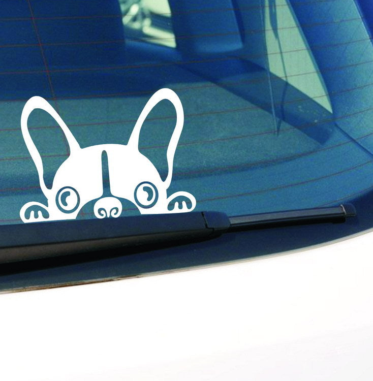 French bulldog car sticker